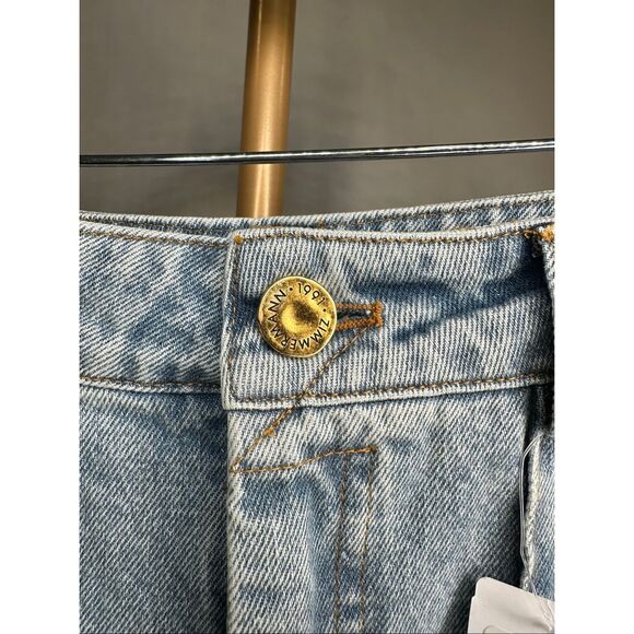 Zimmermann Wide-Leg Flared Jeans in Sea Foam Size 26 $595 - Picture 8 of 12